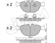 822-771-0 CIFAM sada brzdových platničiek kotúčovej brzdy 822-771-0 CIFAM