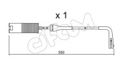 SU.092 CIFAM výstrażný kontakt opotrebenia brzdového oblożenia SU.092 CIFAM