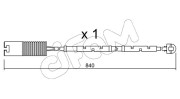 SU.123 CIFAM výstrażný kontakt opotrebenia brzdového oblożenia SU.123 CIFAM