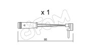 SU.129 CIFAM výstrażný kontakt opotrebenia brzdového oblożenia SU.129 CIFAM
