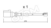 SU.246 CIFAM výstrażný kontakt opotrebenia brzdového oblożenia SU.246 CIFAM