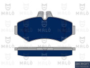 1050388 Sada brzdových destiček, kotoučová brzda AKRON-MALÒ