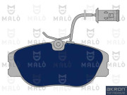 1050408 Sada brzdových destiček, kotoučová brzda AKRON-MALÒ