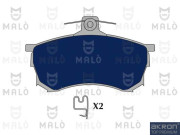 1050561 Sada brzdových destiček, kotoučová brzda AKRON-MALÒ