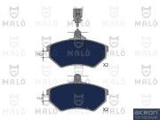 1050836 Sada brzdových destiček, kotoučová brzda AKRON-MALÒ