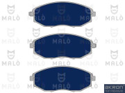 1051047 AKRON-MALÒ sada brzdových platničiek kotúčovej brzdy 1051047 AKRON-MALÒ