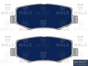 1051110 AKRON-MALÒ sada brzdových platničiek kotúčovej brzdy 1051110 AKRON-MALÒ