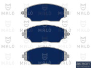1051151 AKRON-MALÒ sada brzdových platničiek kotúčovej brzdy 1051151 AKRON-MALÒ