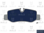 1051175 AKRON-MALÒ sada brzdových platničiek kotúčovej brzdy 1051175 AKRON-MALÒ