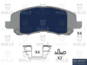 1051224 AKRON-MALÒ sada brzdových platničiek kotúčovej brzdy 1051224 AKRON-MALÒ