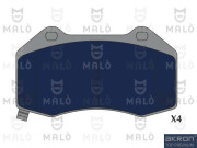 1051250 AKRON-MALÒ sada brzdových platničiek kotúčovej brzdy 1051250 AKRON-MALÒ