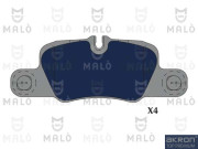 1051266 AKRON-MALÒ sada brzdových platničiek kotúčovej brzdy 1051266 AKRON-MALÒ