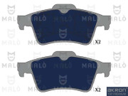 1051284 Sada brzdových destiček, kotoučová brzda AKRON-MALÒ