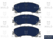 1051303 AKRON-MALÒ sada brzdových platničiek kotúčovej brzdy 1051303 AKRON-MALÒ