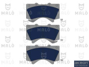 1051320 Sada brzdových destiček, kotoučová brzda AKRON-MALÒ