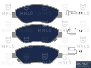 1051337 AKRON-MALÒ sada brzdových platničiek kotúčovej brzdy 1051337 AKRON-MALÒ