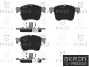1051389 Sada brzdových destiček, kotoučová brzda AKRON-MALÒ