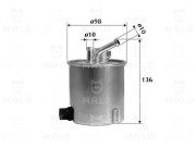 1520132 Palivový filtr AKRON-MALÒ