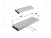 1531031 Filtr, vzduch v interiéru AKRON-MALÒ