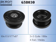 658030 Řemenice, klikový hřídel AKRON-MALÒ