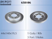 658106 Řemenice, klikový hřídel AKRON-MALÒ