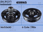 658165 Řemenice, klikový hřídel AKRON-MALÒ