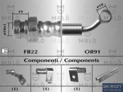 80507 Brzdová hadice AKRON-MALÒ