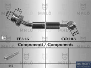 80676 Brzdová hadice AKRON-MALÒ