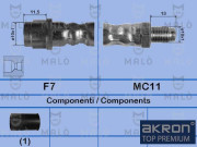80808 Brzdová hadice AKRON-MALÒ