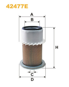 42477E Vzduchový filtr WIX FILTERS