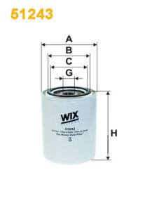 51243 Filtr, pracovní hydraulika WIX FILTERS