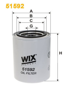 51592 Filtr, pracovní hydraulika WIX FILTERS