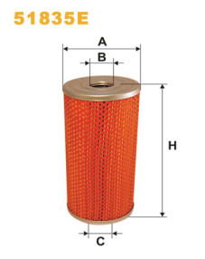 51835E Filtr, pracovní hydraulika WIX FILTERS