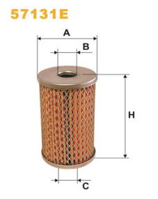 57131E Filtr, pracovní hydraulika WIX FILTERS