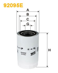 92095E WIX FILTERS olejový filter 92095E WIX FILTERS