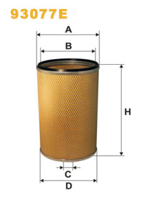 93077E Filtr - sekundární vzduch WIX FILTERS