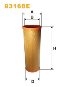 93168E Filtr - sekundární vzduch WIX FILTERS