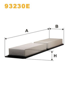 93230E Filtr, vzduch v interiéru WIX FILTERS