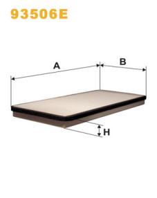 93506E Filtr, vzduch v interiéru WIX FILTERS