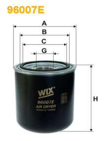 96007E Vysoušeč vzduchu, pneumatický systém WIX FILTERS