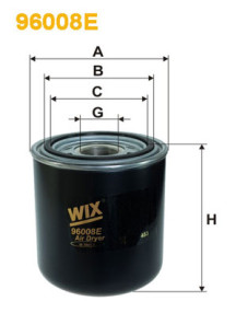 96008E Vysoušeč vzduchu, pneumatický systém WIX FILTERS