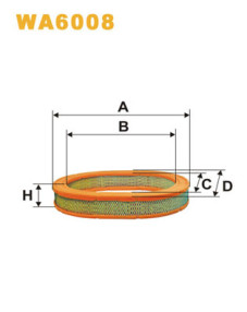 WA6008 Vzduchový filtr WIX FILTERS