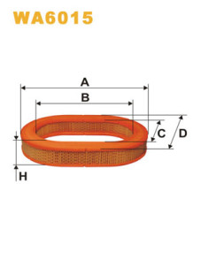 WA6015 Vzduchový filtr WIX FILTERS