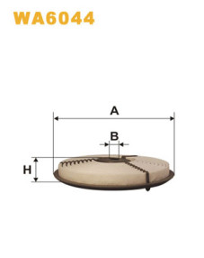 WA6044 Vzduchový filtr WIX FILTERS