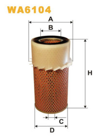 WA6104 Vzduchový filtr WIX FILTERS