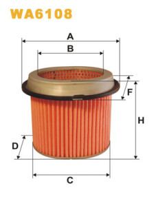 WA6108 Vzduchový filtr WIX FILTERS