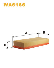 WA6166 Vzduchový filtr WIX FILTERS