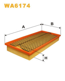 WA6174 Vzduchový filtr WIX FILTERS