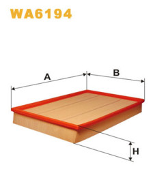 WA6194 Vzduchový filtr WIX FILTERS