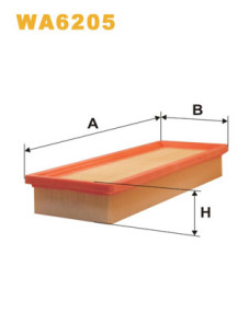WA6205 Vzduchový filtr WIX FILTERS